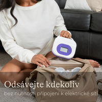 Lansinoh Dobíjitelná dvojitá elektrická odsávačka mateřského mléka