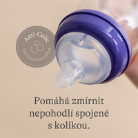 Lansinoh Skleněná kojenecká láhev s NaturalWave® savičkou