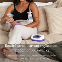 Lansinoh Dobíjitelná dvojitá elektrická odsávačka mateřského mléka
