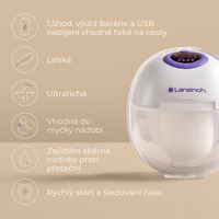 NOVINKA Lansinoh Handsfree odsávačka mateřského mléka