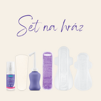 Set produktu na hráz po porodu