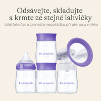 Lansinoh Láhve na uskladnění mateřského mléka 4ks