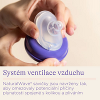 Lansinoh Skleněná kojenecká láhev s NaturalWave® savičkou