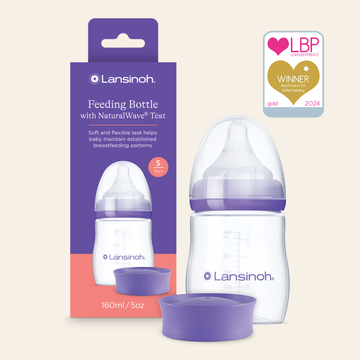 Lansinoh Kojenecká láhev s NaturalWave® savičkou 160ml